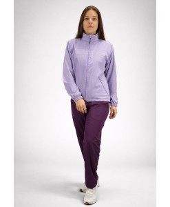 Conjunto Tactel Elastano Forrado Agasalho Butu Biru Lilás Roxo